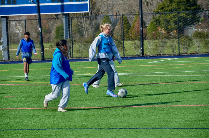 Class of 2024 graduate Carmen Merrick had to chose volleyball over soccer due to them being in the same season, but enjoys anytime she gets on the pitch.