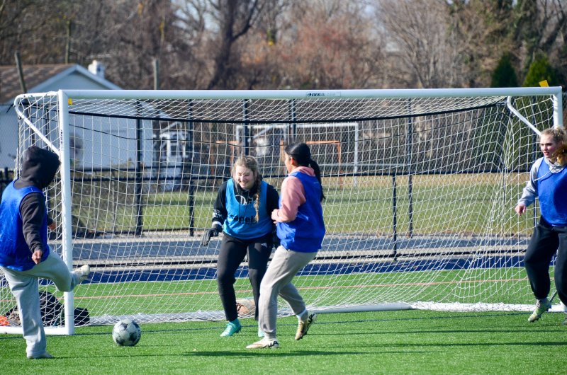 Grace Fiorilla was laughing a bit too much to stop this strike.