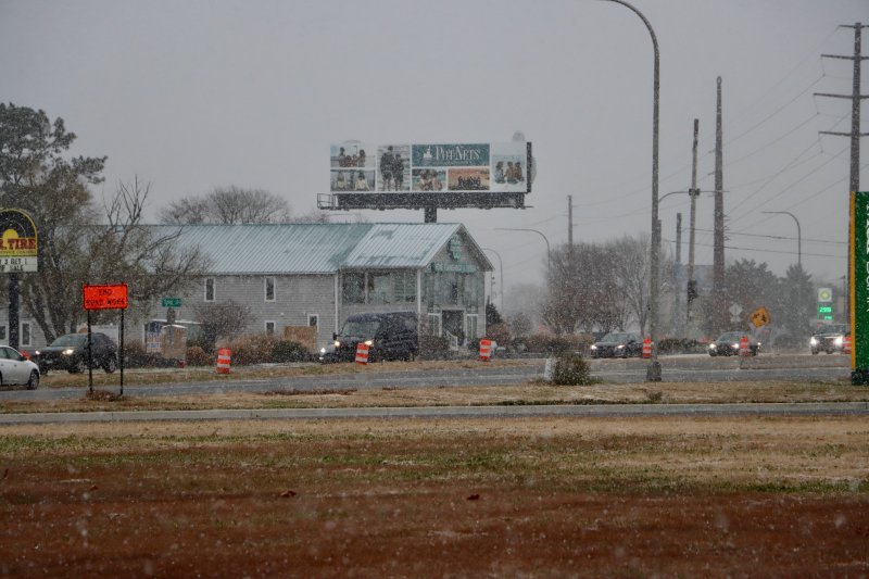Five Points looking east just as the snow starts to come down. BILL SHULL PHOTO