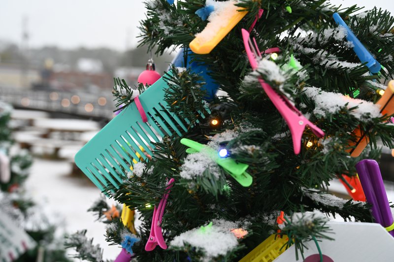 The Paisley Moon tree in the Milton Main Street display in Milton Theatre’s Quayside. NICK ROTH PHOTO
