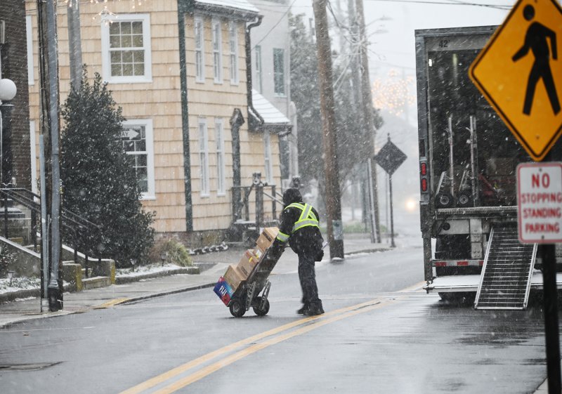 Work must be done no matter the weather. NICK ROTH PHOTO