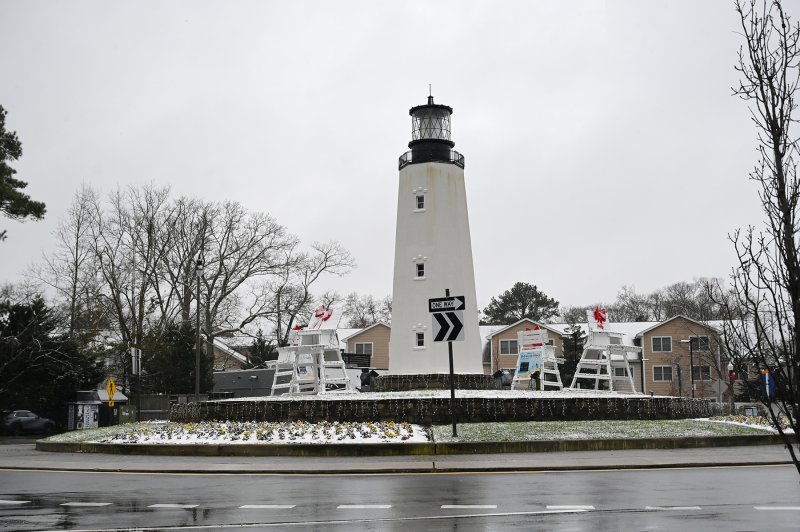 Rehoboth Beach mostly received rain or slushy snow. NICK ROTH PHOTO