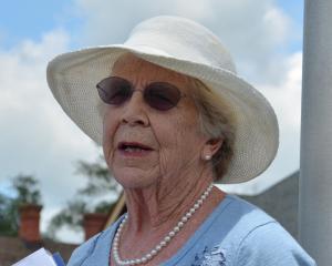 Barbara Vaughan announcing her candidacy July 5 for the 20th Representative District. CHRIS FLOOD PHOTO