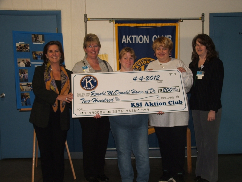 KSI's Aktion Club donates to Ronald McDonald House of Delaware | Cape  Gazette