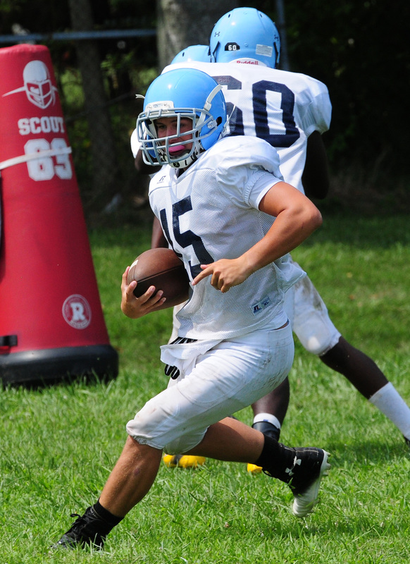 Cape football battles Cougars and Cats in first scrimmage | Cape Gazette