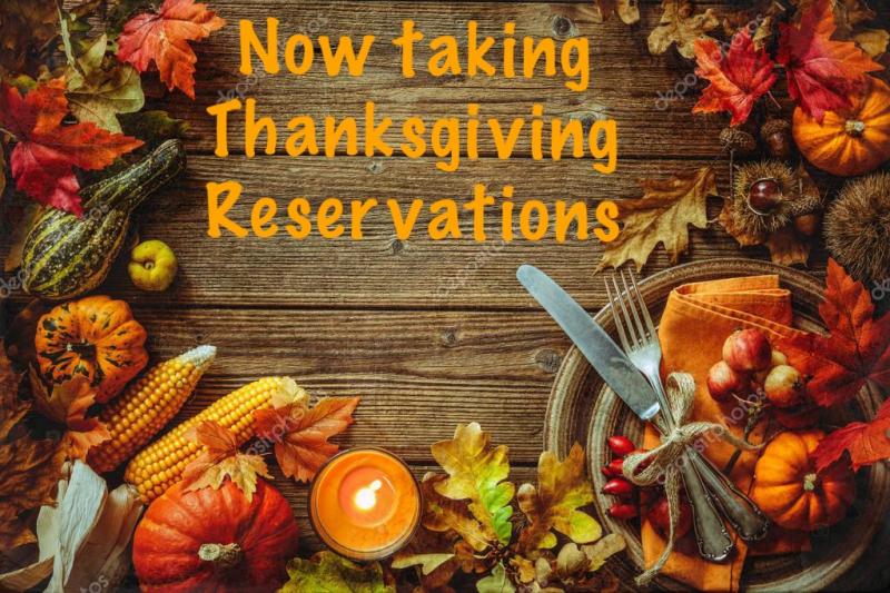 Now Taking Thanksgiving Reservations Cape Gazette
