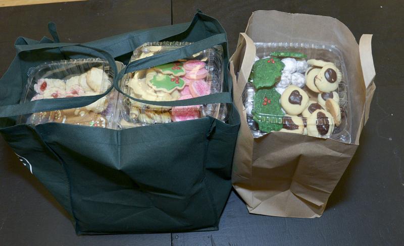 Several boxes of cookies will be distributed to hospital employees.