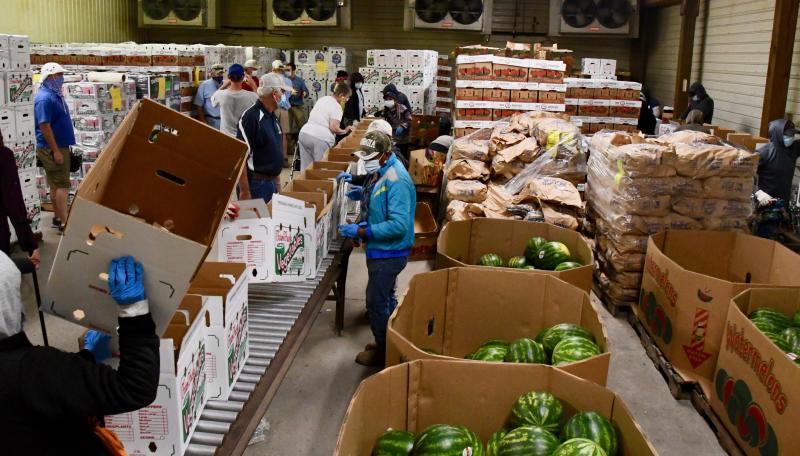 Vincent Farms near Laurel is taking part in the USDA Food Box program to provide fresh produce to food banks and pantries throughout the Northeast.