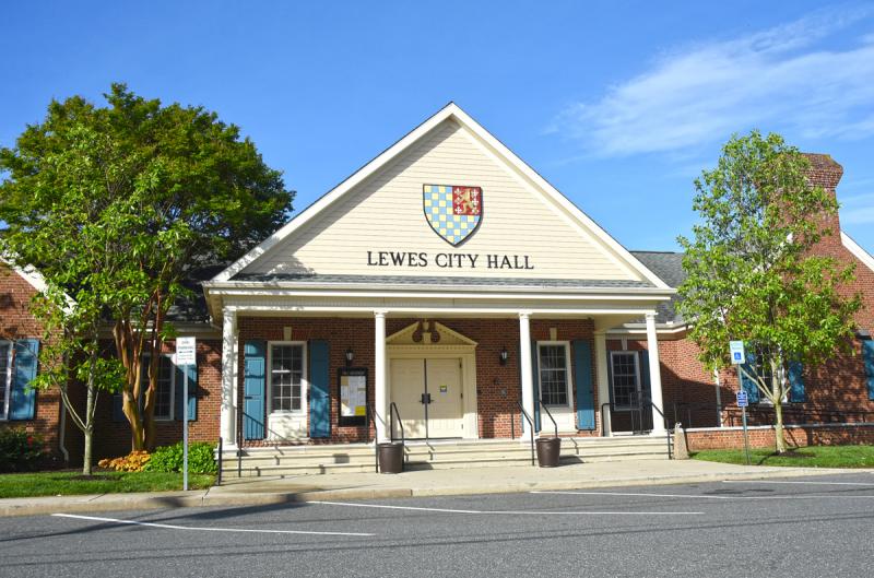 Lewes City Hall is closed through at least Wednesday, Nov. 11. NICK ROTH PHOTO