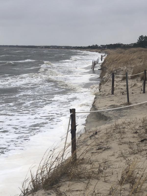 Winter storm causes Lewes dune fence damage | Cape Gazette