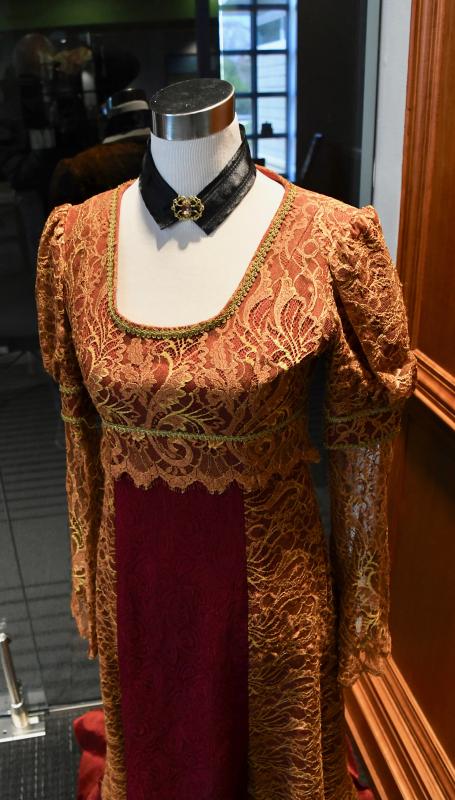 This costume was used for the character Lady Capulet in the Folger Theatre’s 2013 production of “Romeo and Juliet.”