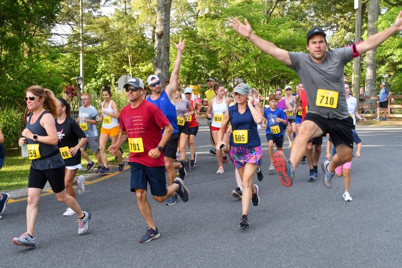 Steve Leps goes airborne ranger. The 47-year-old was just feeling it.