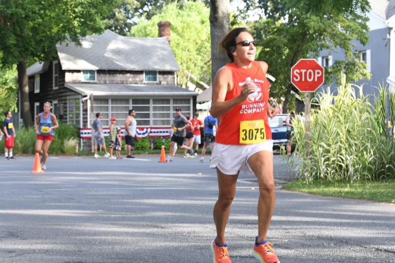 Ava Cannon heads to the finish line.