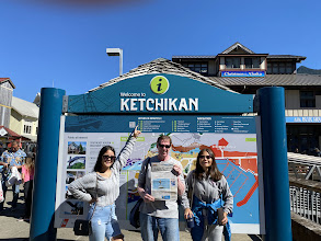 Catching up on the Cape Gazette in Ketchikan, Alaska