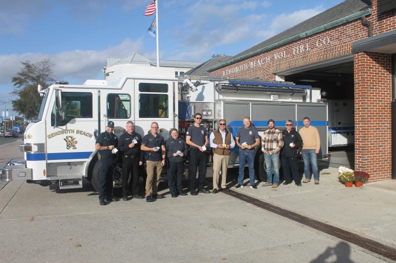 George & Lynch, ABC Delaware deliver gift bags to first responders