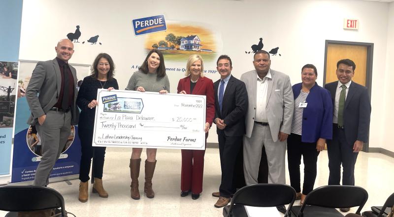 Perdue grants $20K to La Plaza Delaware Latino leadership program