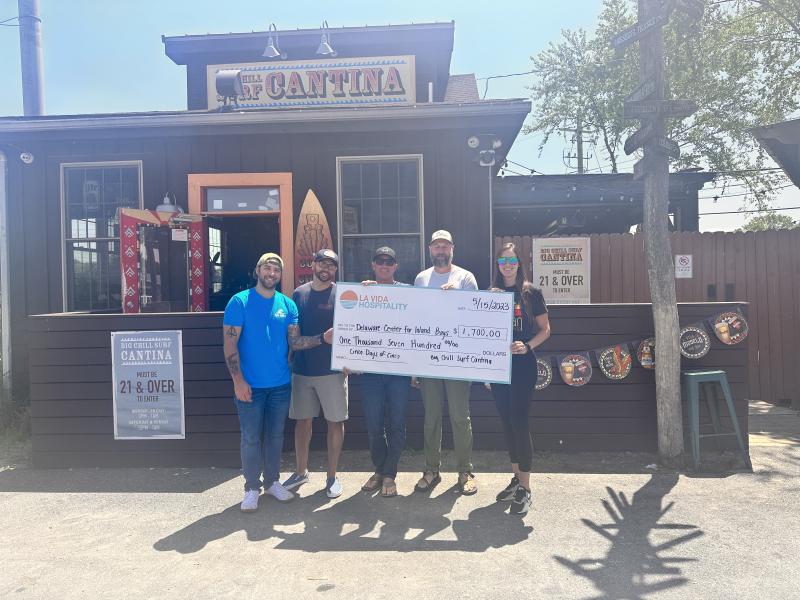 Big Chill Surf Cantina donates $1,700 to Center for Inland Bays