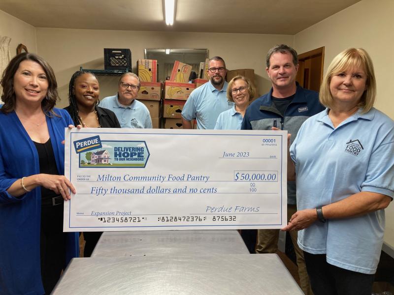 Perdue makes $50,000 donation to Milton food pantry | Cape Gazette