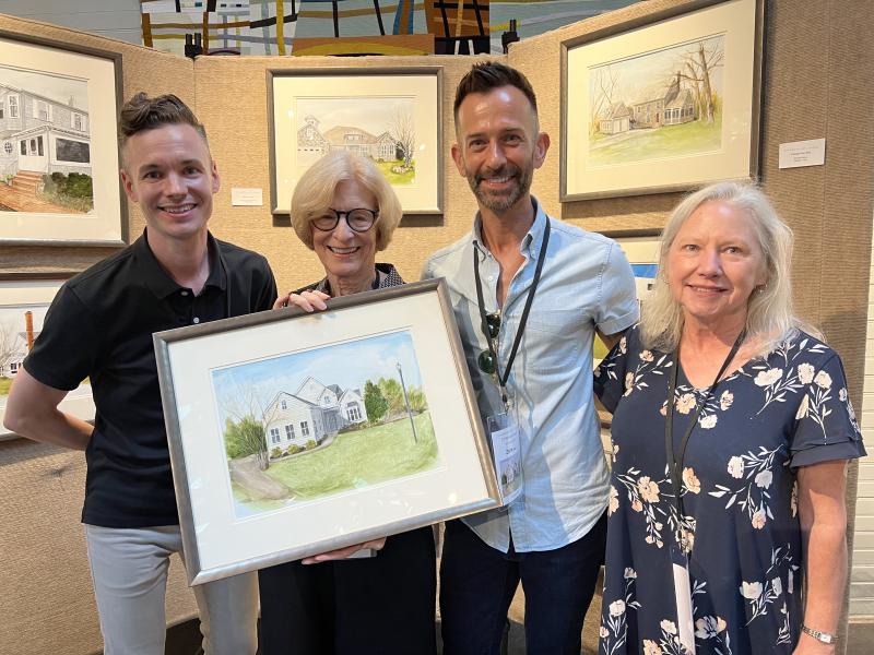 RAL Cottage Tour homeowners receive original artwork | Cape Gazette