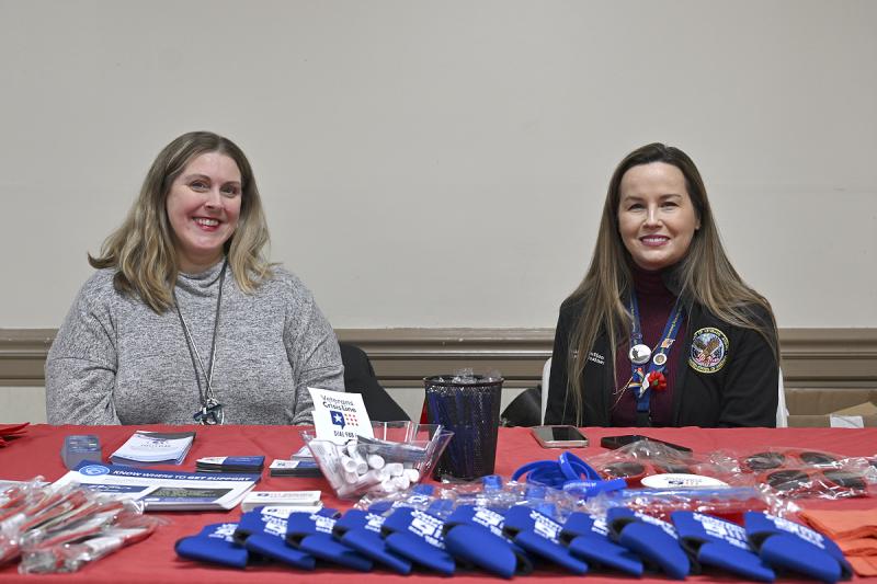 Jaime Kazmarck, left, community engagement and partnership coordinator with suicide prevention, and April Filiaggi, suicide prevention coordinator, are both with the VA Medical Center in Wilmington.