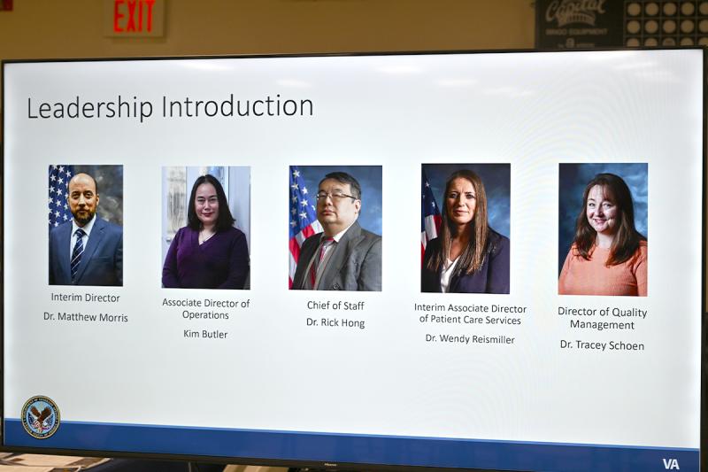 The VA Medical Center leadership.
