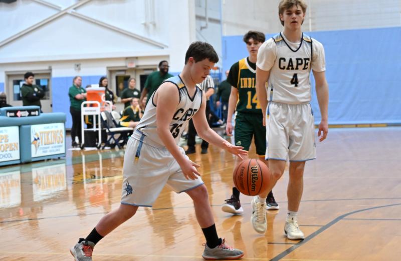 Cape freshman Luke Archer drives to the basket.