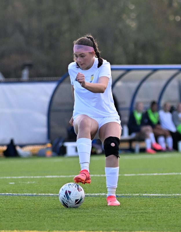 Cape freshman Ashlynn Panyko controls play in the midfield for the Vikings.