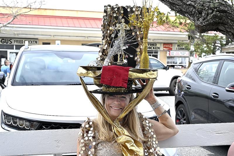 Carol Stude is all smiles in her Hollywood Best ensemble.