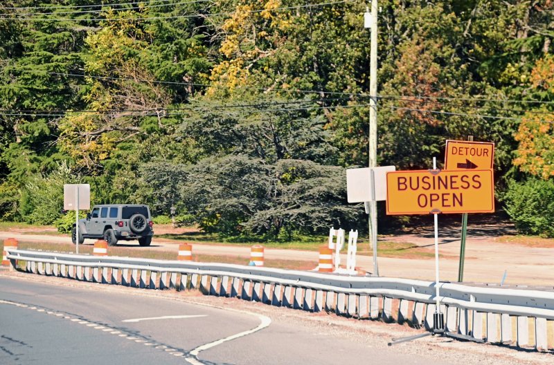 Local businesses on Nassau Road continue normal operations. NICK ROTH PHOTOS