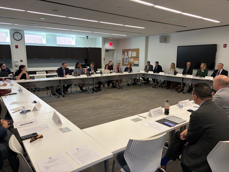 The assembled roundtable at the Nov. 13 meeting on Medicaid.