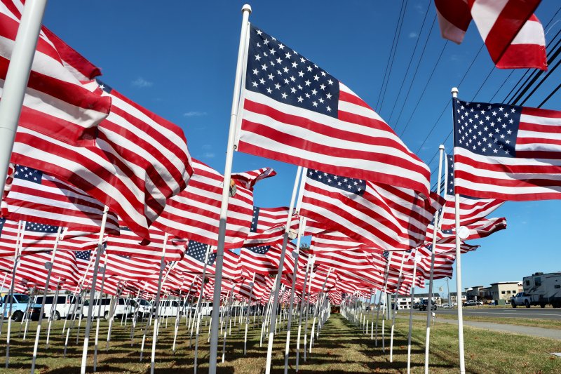 The Lewes-Rehoboth Beach Rotary Club’s annual Flags for Heroes campaign has placed 550 flags along Kings Highway. People can buy a medallion that will be attached to a flag in honor of a loved one whom they consider to be a hero. Proceeds benefit local nonprofits The campaign will concludes with a Veterans Day ceremony at the flags site Tuesday, Nov. 11.
BILL SHULL PHOTOS