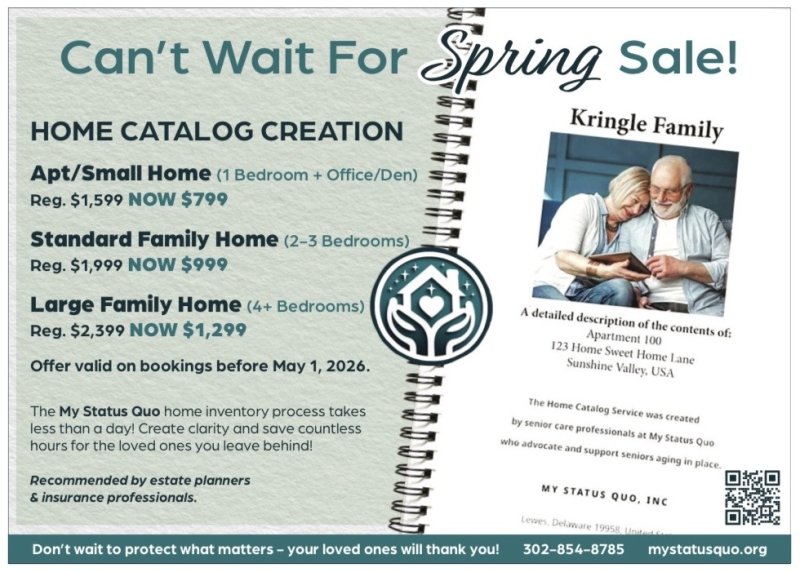 Call #302-854-8785 to schedule your Catalog Creation Appointment 50% Can’t Wait for Spring Sale!