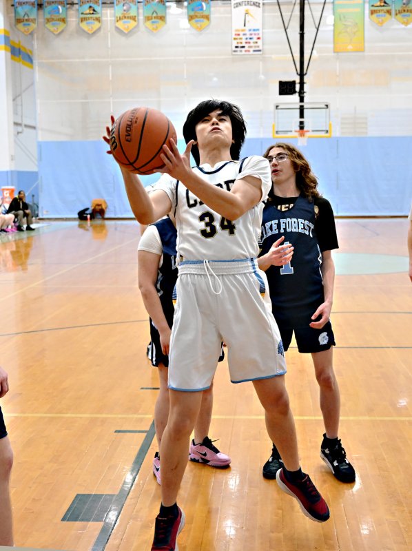 Cape senior Ronald LeRoy gets a put back.