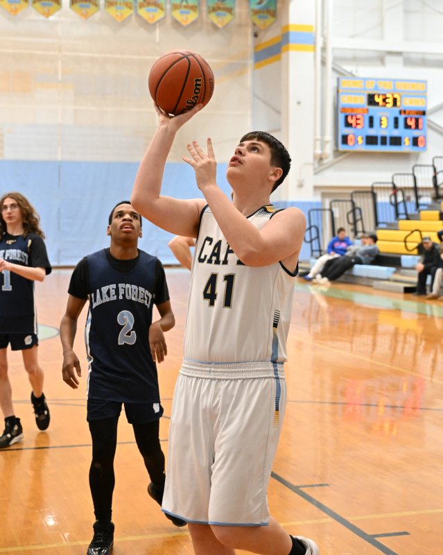 Michael Anthony hits a shot for the Vikings.