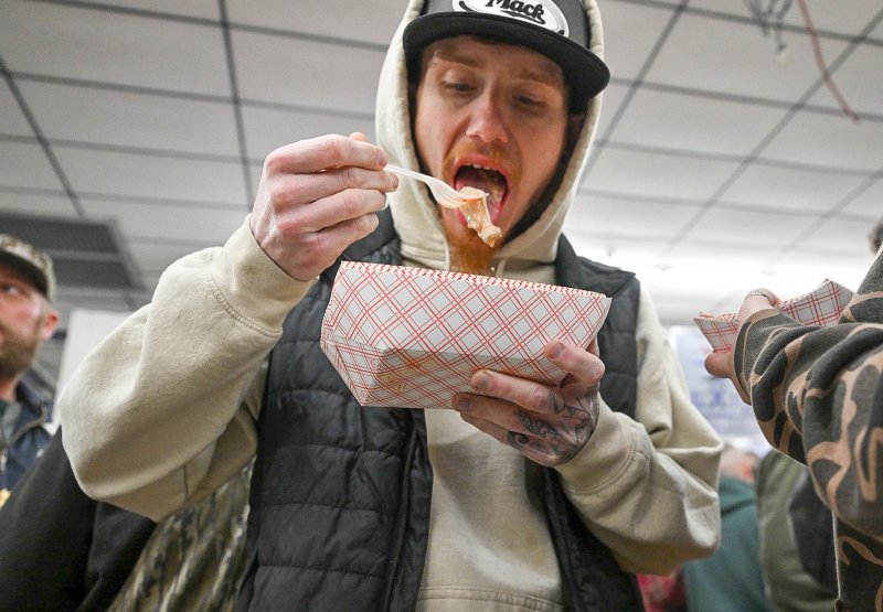 Thad Hollis is ready to slurp.