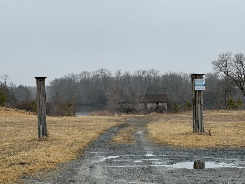 A driveway leads to what’s left of the Mispillion Marina in Milford. NICK ROTH PHOTO