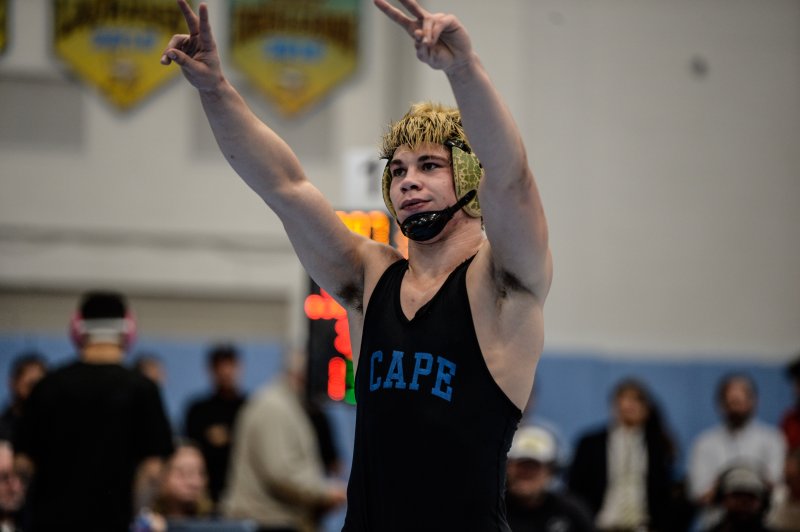 Nick Walker leaves Cape wrestling with two state titles, four Henlopen Conference championships and a 4.1 GPA. DAVE FREDERICK PHOTOS