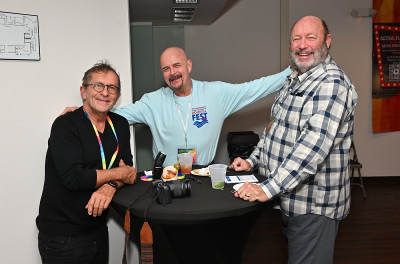 Having a great time are (l-r) Michael Beigay, Mike Tyler and Ken Currier.