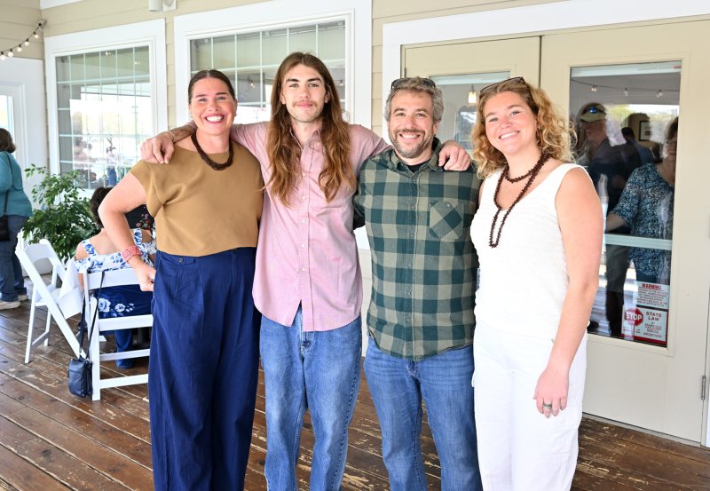 The Bragg family enjoys time together at the event. Shown are (l-r) Katie, Will, Jason and Kelly.
