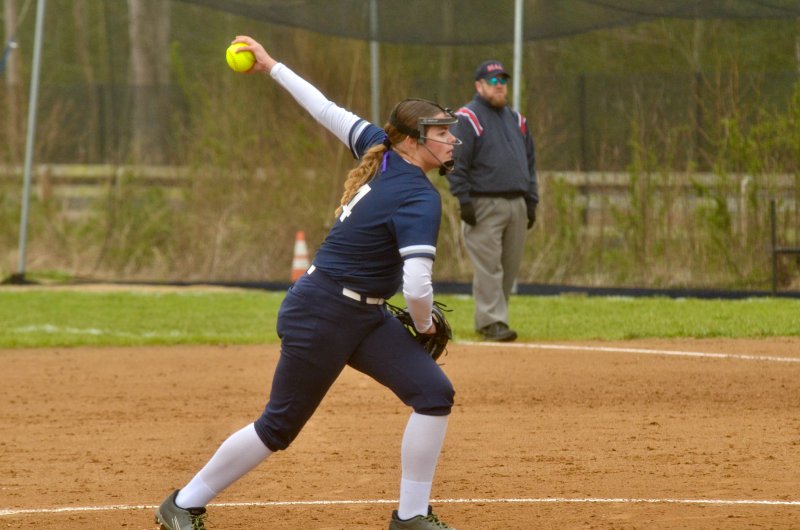 Sussex Academy eighth-grader Bailey LeCates took over in the circle.