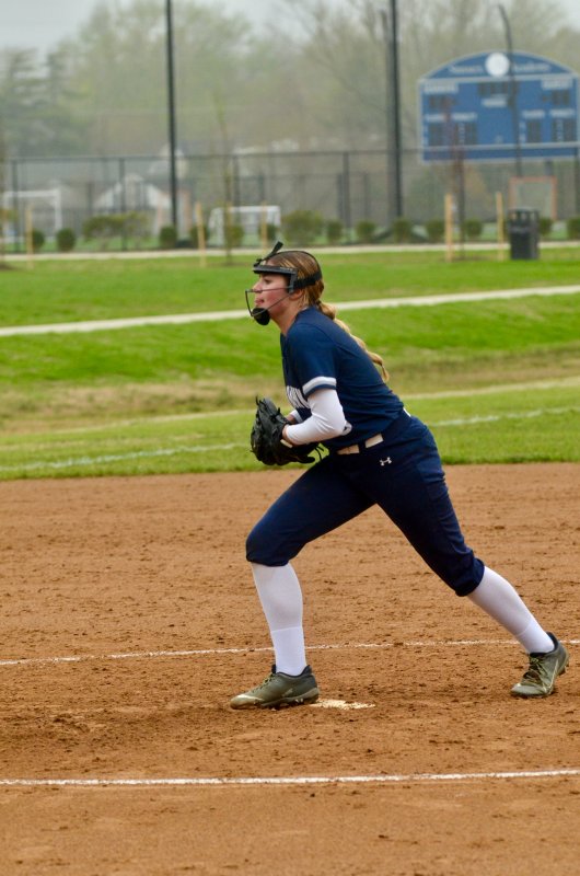Seahawks eighth-grader Rilynn LeCates closed out the came in the circle.