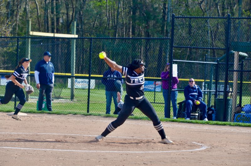 Sussex Tech sophomore Cierra Lewis is one of the best pitchers in the state already.