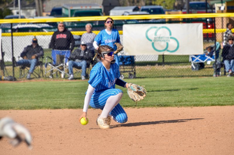 Cape freshman Riley WIndish tosses the ball to second base.