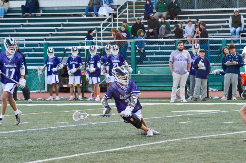 Sussex Academy junior Gideon Sammons has a pretty low center of gravity.