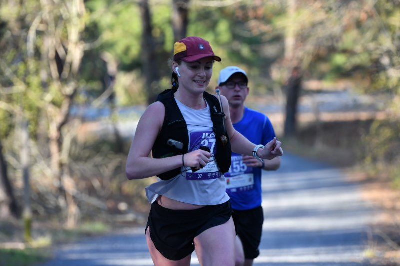 Julianna Catania circles the marathon course in 3:11:12.