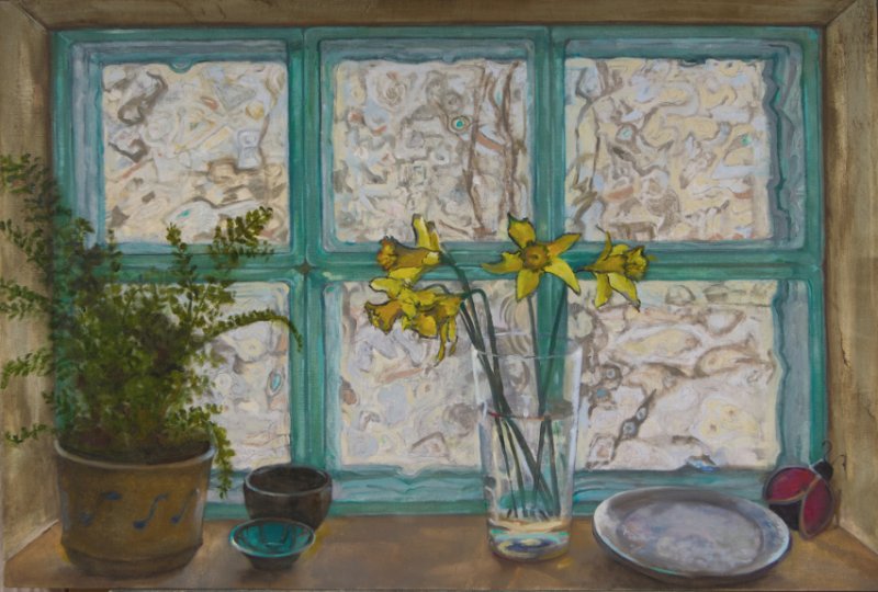 “Daffodils in Window” by Mike McSorley.