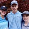 The Lydic sisters played at the AJGA Imperial Headwear Junior Classic at DuPont Country Club in Wilmington. Shown are (l-r) Hannah, proud father Garrett Lydic, and Sarah. SUBMITTED PHOTOS