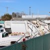 Part of the City of Lewes trash truck fleet parked at its Schley Avenue lot Dec. 16. Mayor and city council unanimously approved the purchase of a new trash truck for $300,000. BILL SHULL PHOTOS