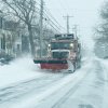 A DelDOT truck clears Pilottown Road in Lewes. NICK ROTH PHOTO