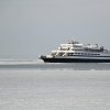 The MV Cape Henlopen arrives in Lewes for the first time in a few days Feb. 10, after icy conditions had forced it to remain at the dock in Cape May, N.J. NICK ROTH PHOTO